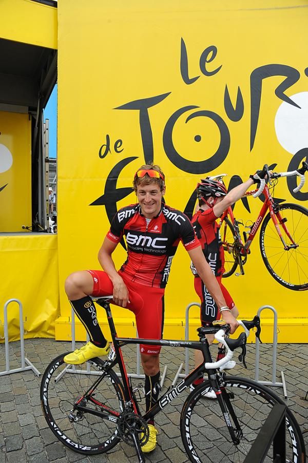 Marcus Burghardt (BMC) at the start in Brussels.