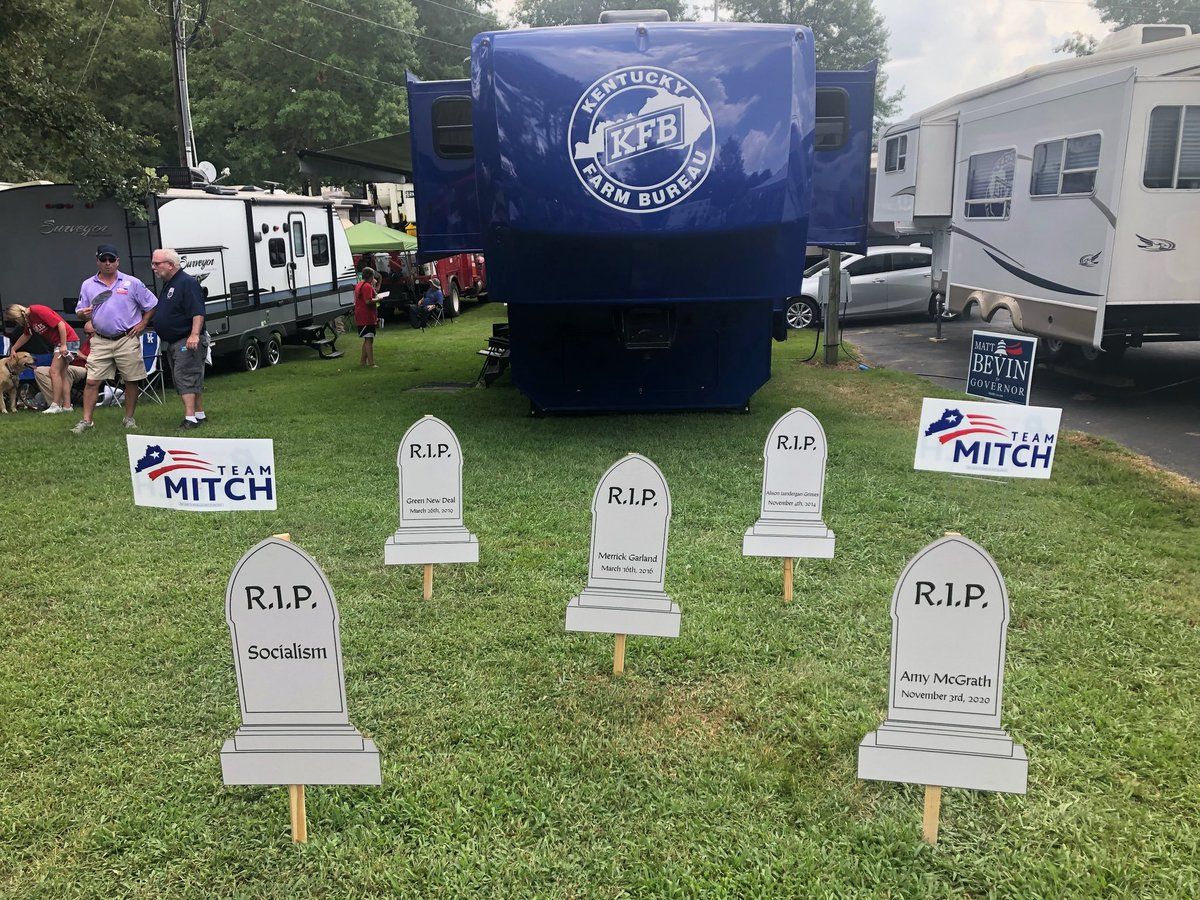 McConnell campaign signs.