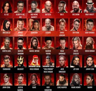 WWE 2K15 roster