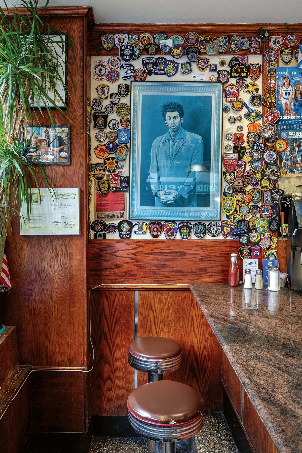 Interior of Tom's Restaurant, New York.