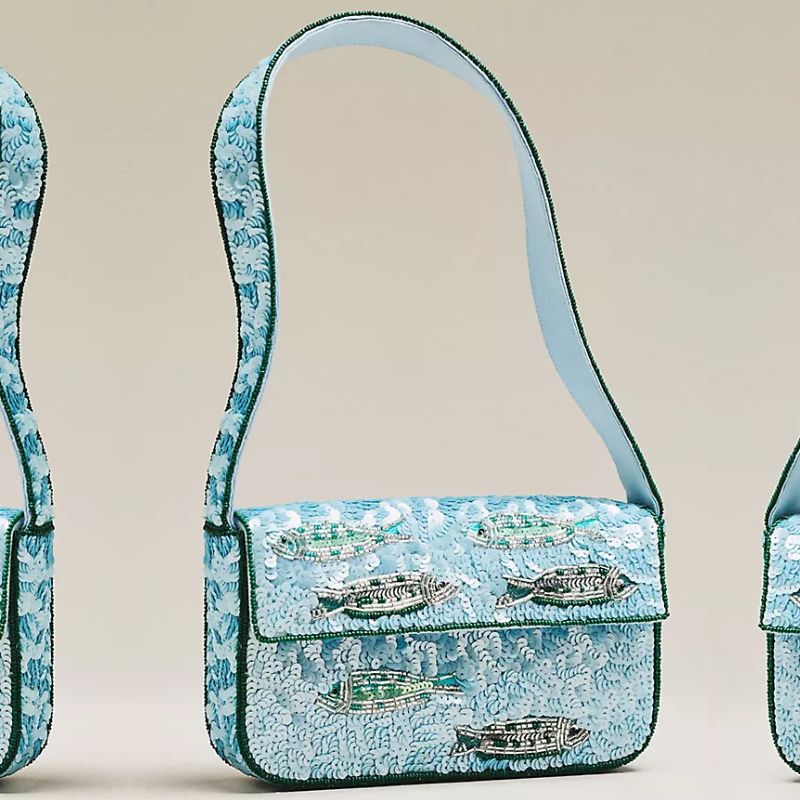 Anthropologie, sardine bag
