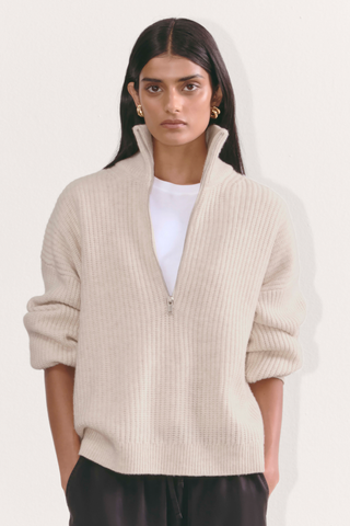 Everlane The Half-Zip Sweater in Luxe Merino