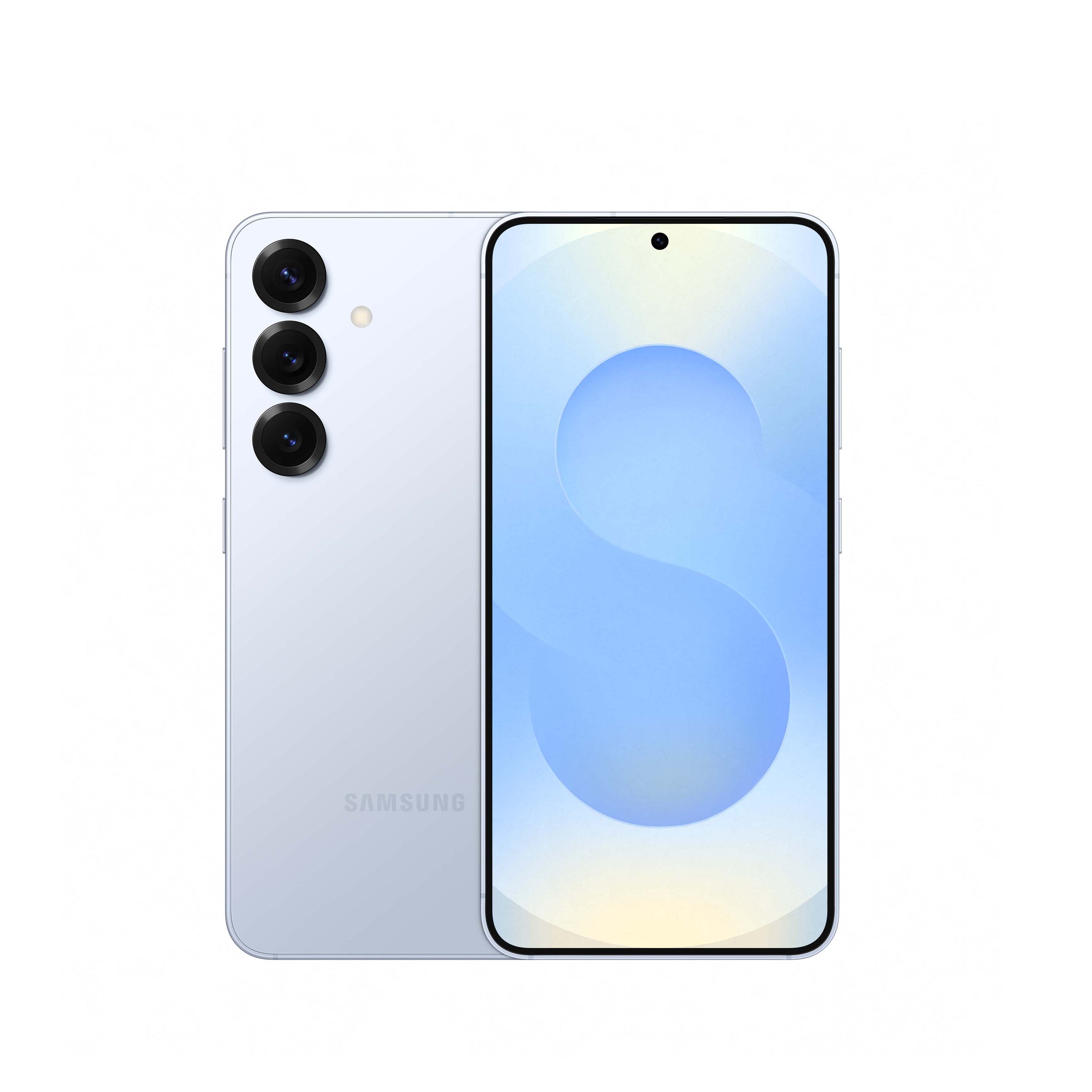 Samsung Galaxy S25 on a white background