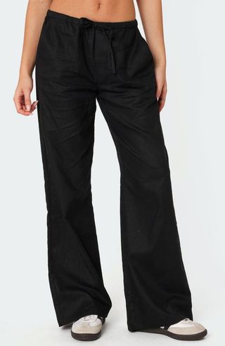 Maison Drawstring Wide Leg Pants