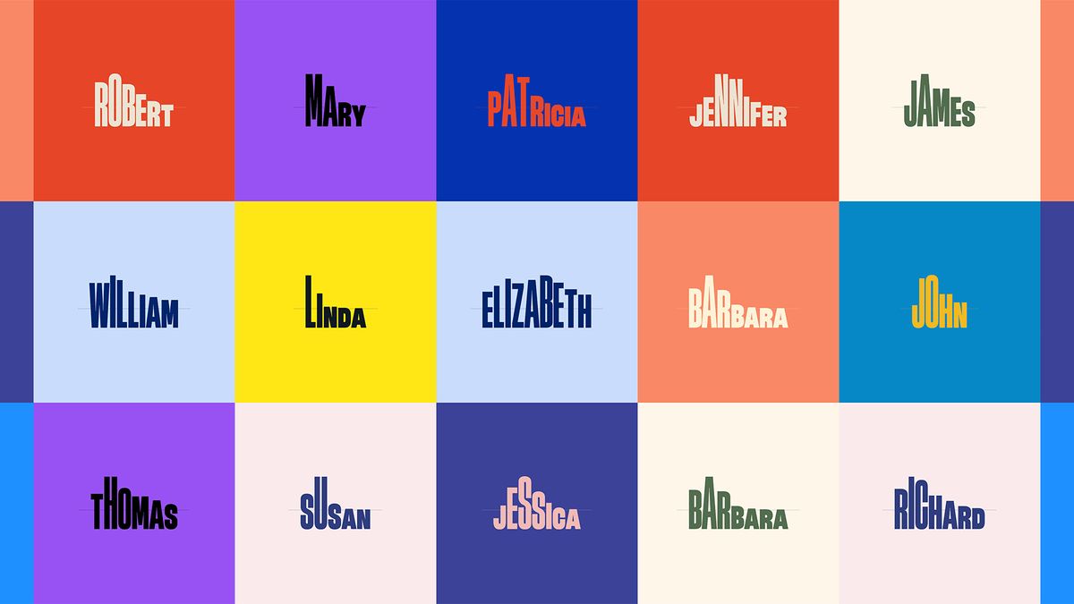 Baby Name Trends Visualized With Dynamic Typography