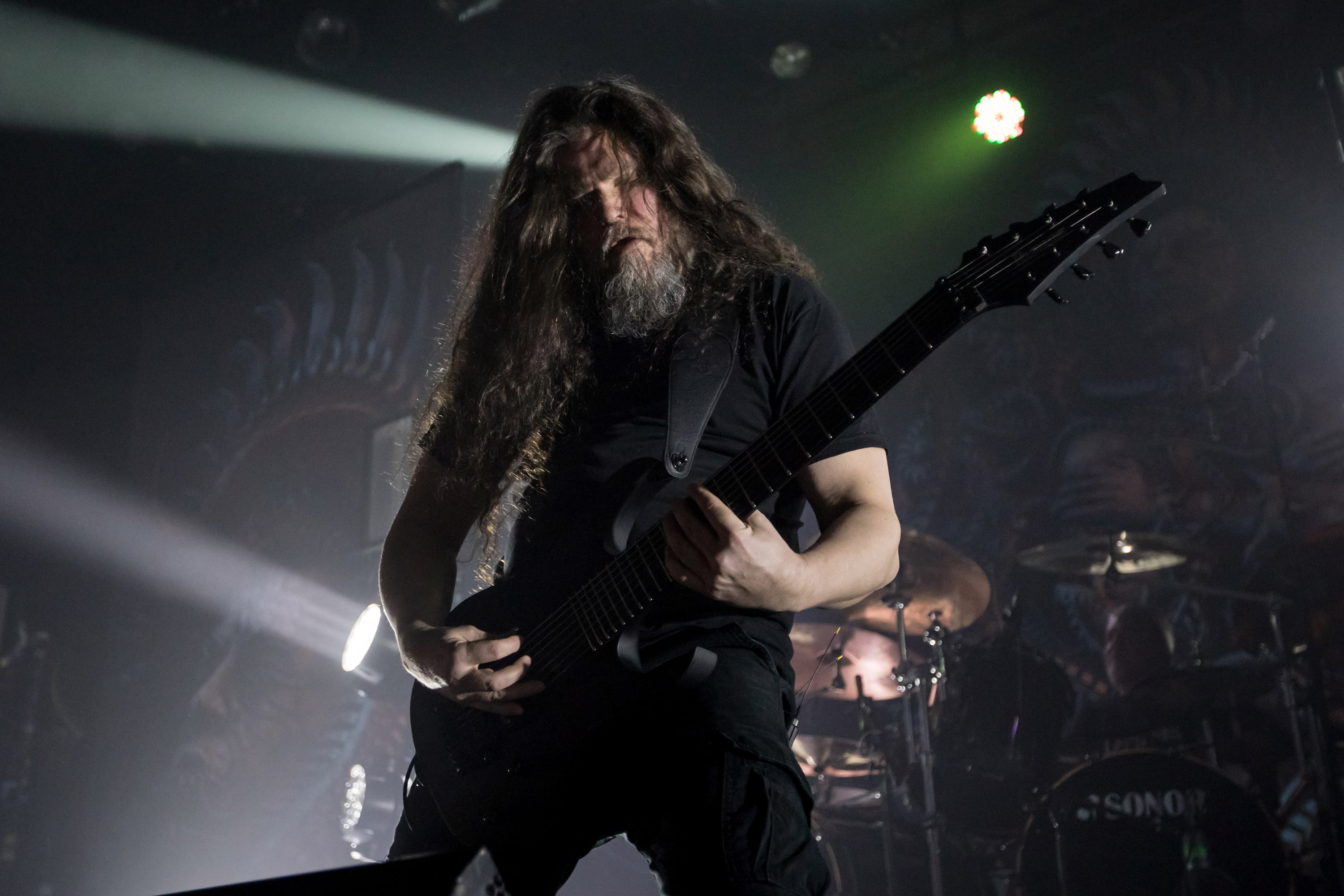 Meshuggah onstage in 2018