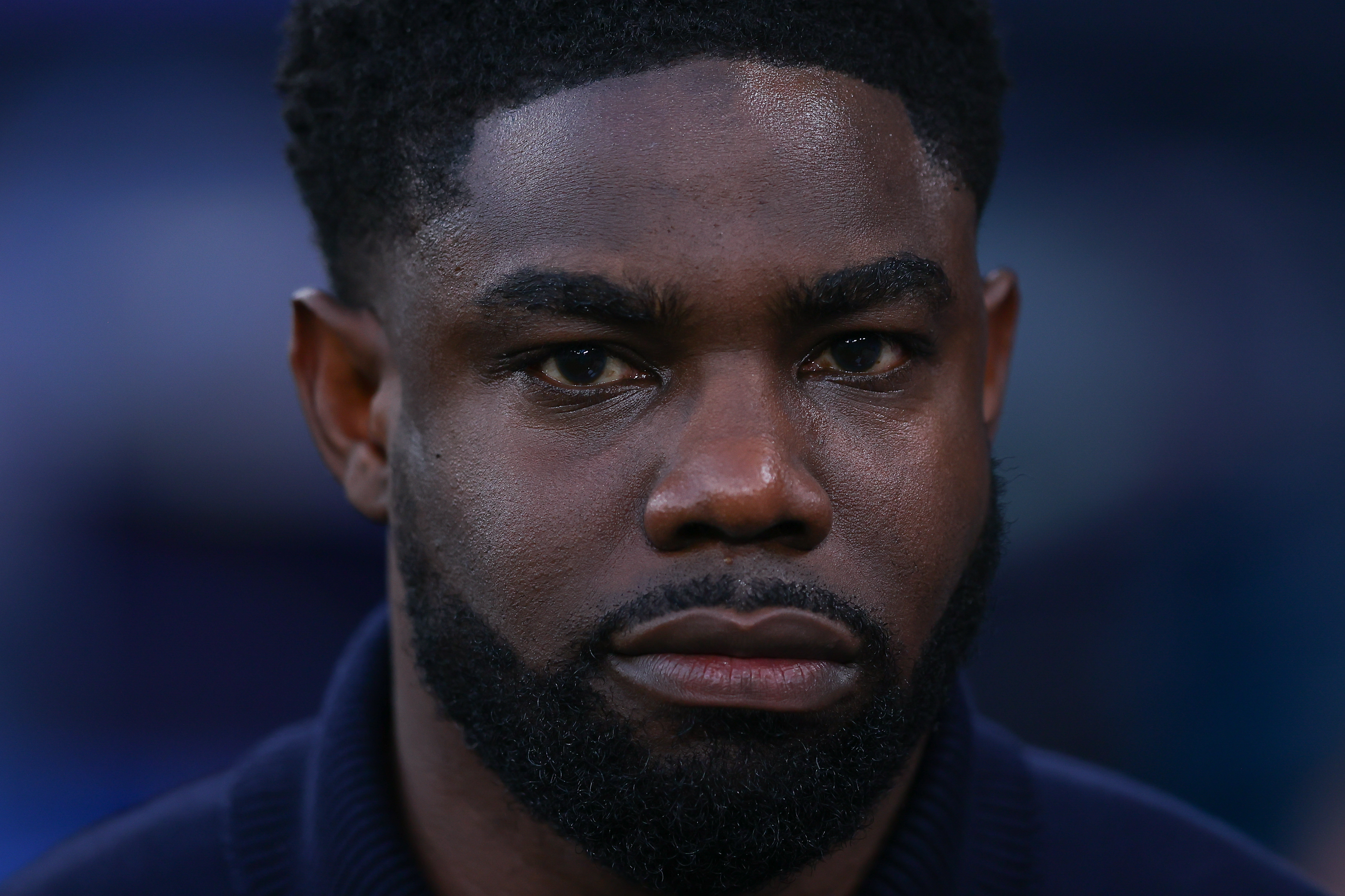 MANCHESTER, ENGLAND - SEPTEMBER 18: CBS Sports Golazo pundit Micah Richards during the UEFA Champions League 2025/26 League Phase MD1 match between Manchester City and SSC Napoli at City of Manchester Stadium on September 18, 2025 in Manchester, England. (Photo by James Gill - Danehouse/Getty Images)
