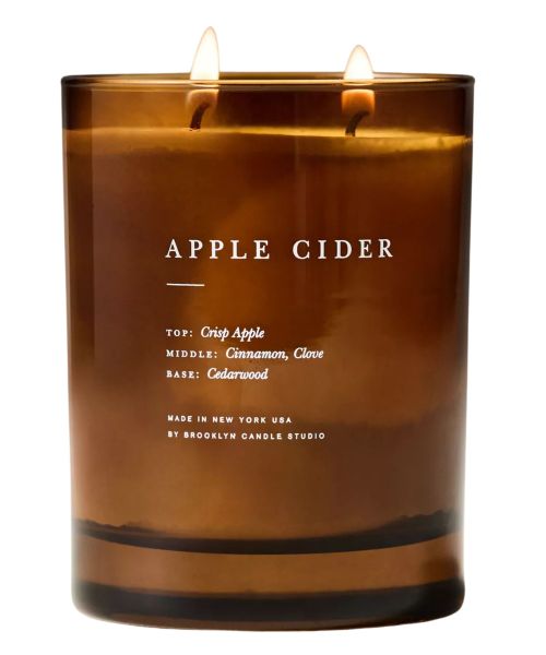 Brooklyn Candle Studio Fruity Apple Cider Glass Jar Candle