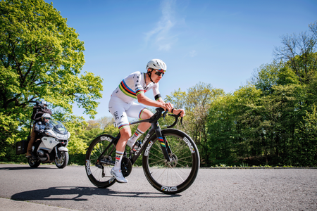 Tadej Pogacar of UAE Team Emirates XRG of Slovenia during the match between Liege v Bastogne - Liege Men Elite at the Liege on April 26, 2026 in Liege Belgium (Photo by Pim Waslander/Soccrates/Getty Images)