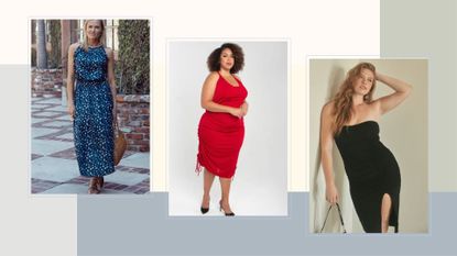 3 dresses with built-in bras