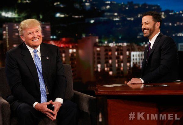 Jimmy Kimmel and Donald Trump.