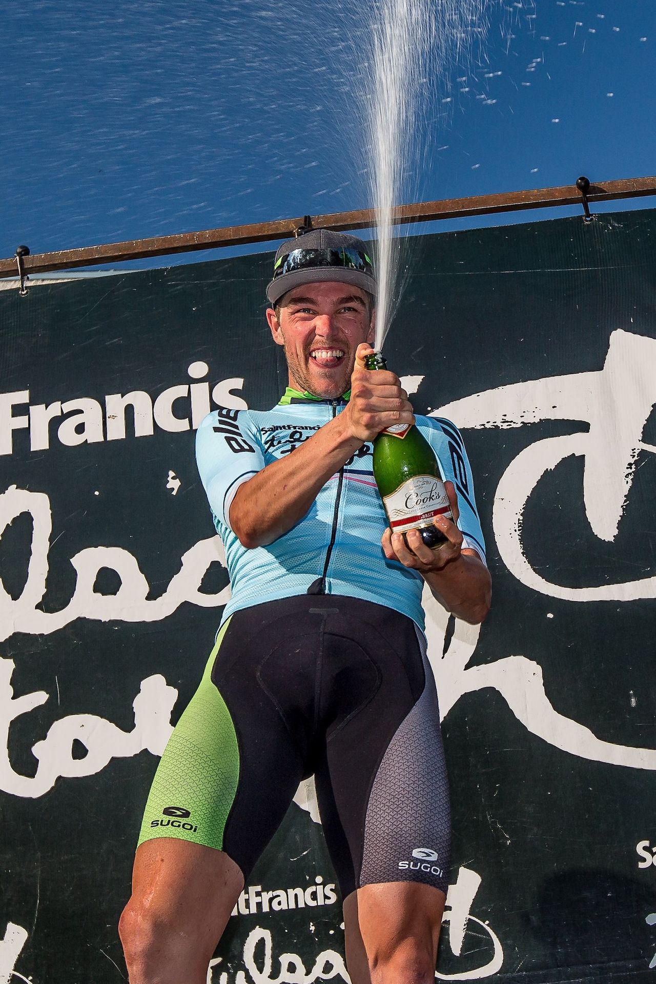 Scott Law celebrates his Tulsa Tough win