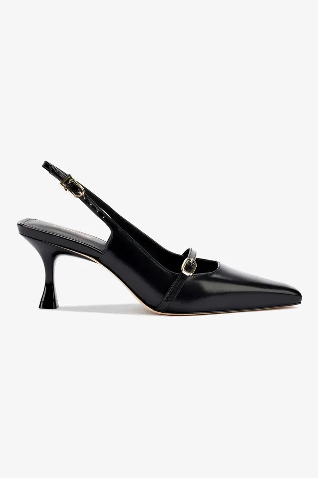 Larroudé, Ines Pump in Black Leather