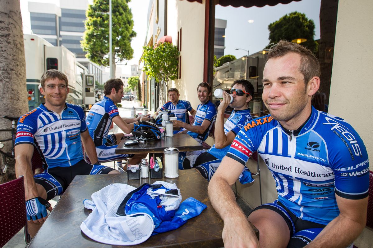 Jonny Clarke with UnitedHealthcare at the 2012 Tour of California