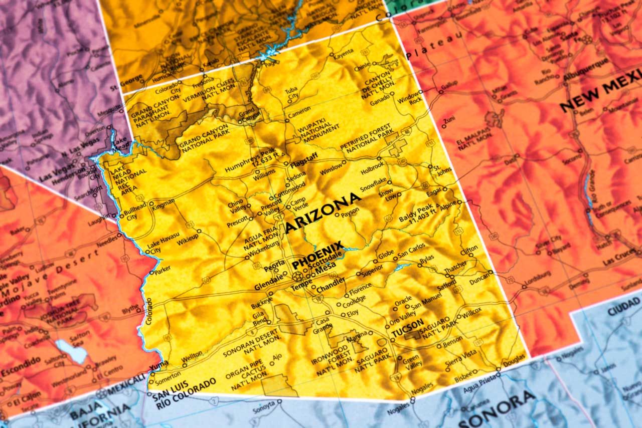 Map of Arizona