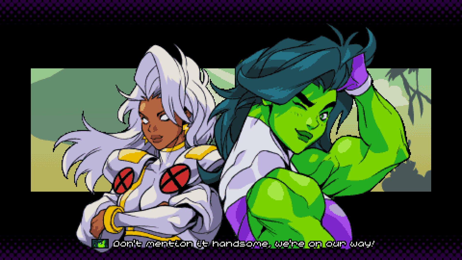 遊戲《漫威宇宙入侵》的截圖集，展示了角色的戰鬥。