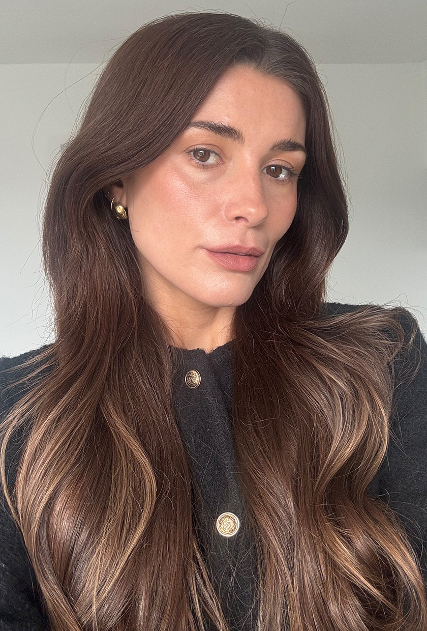 Eleanor wearing westman atelier lit up highlighter stick