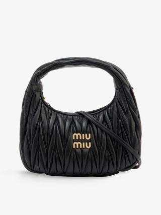 Miu Miu , Matelassé Small Leather Hobo Bag