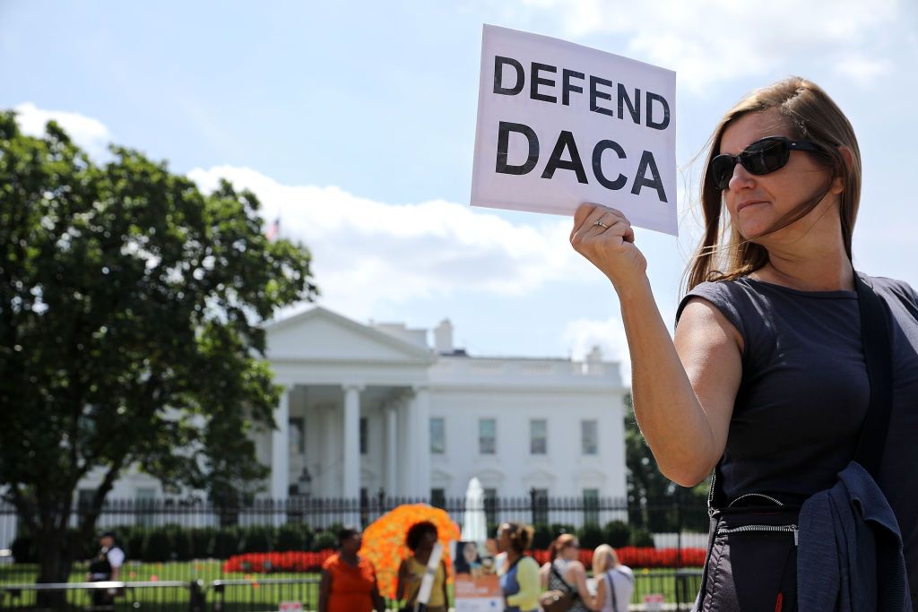 A pro-DACA protester.