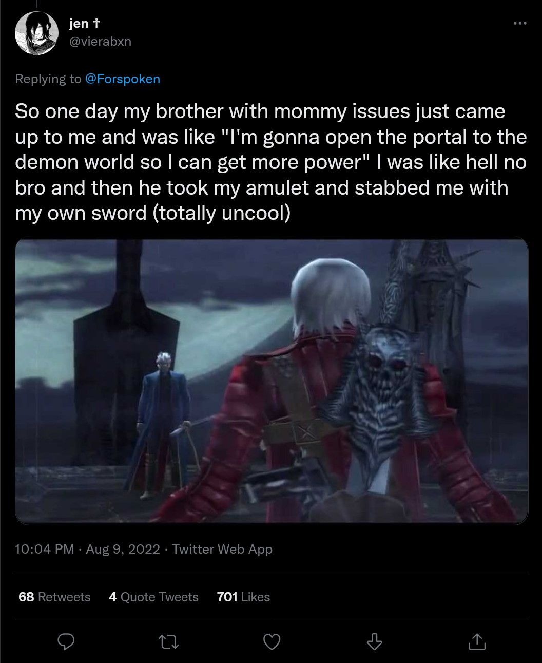 Devil May Cry tweet