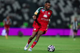 Karl Toko Ekambi in action for Al-Ettifaq against Al-Shabab in August 2024.