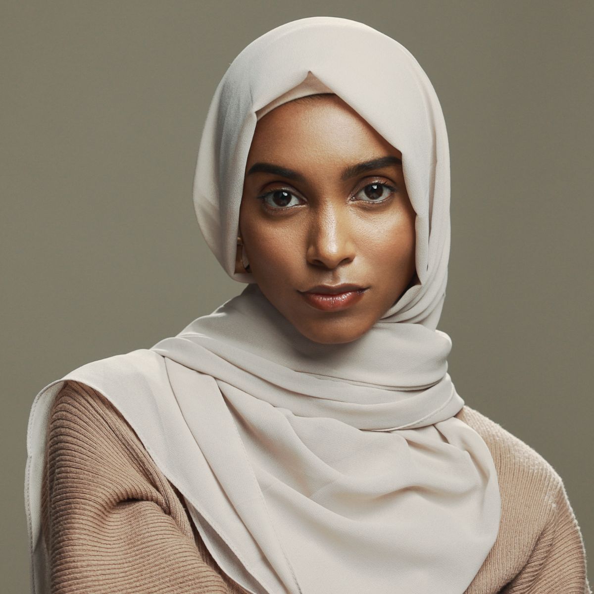 skin fasting - woman wearing a hijab 