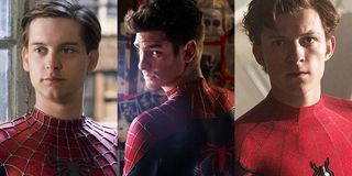 Tobey Maguire, Andrew Garfield, and Tom Holland in a Spider-Man crossover?