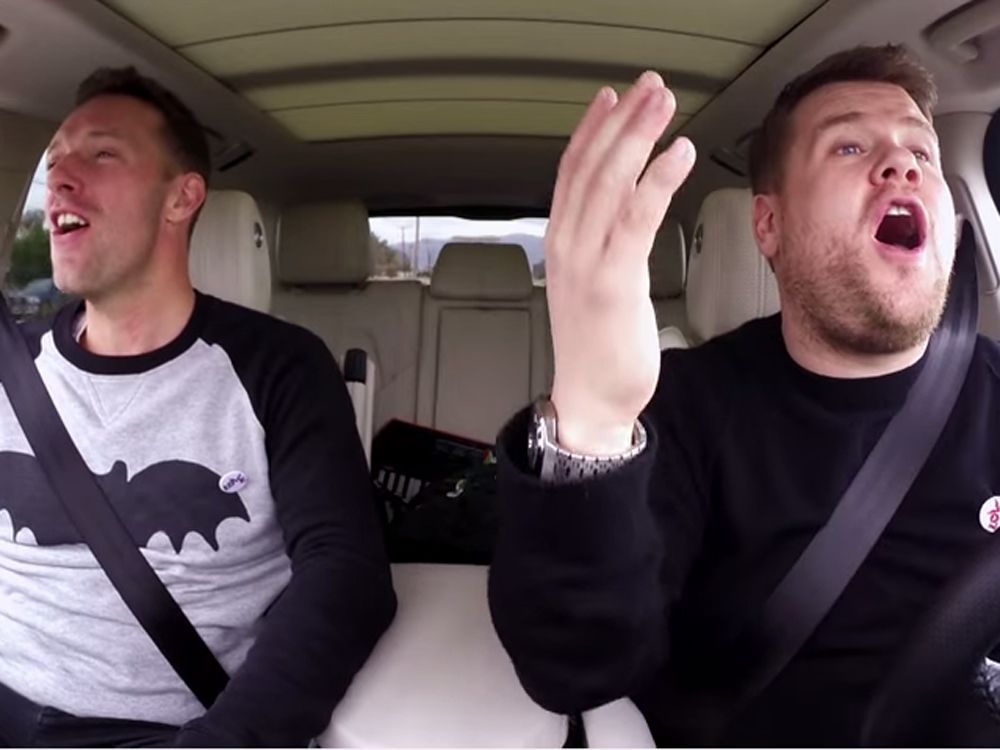 James Corden Chris Martin Carpool Karaoke