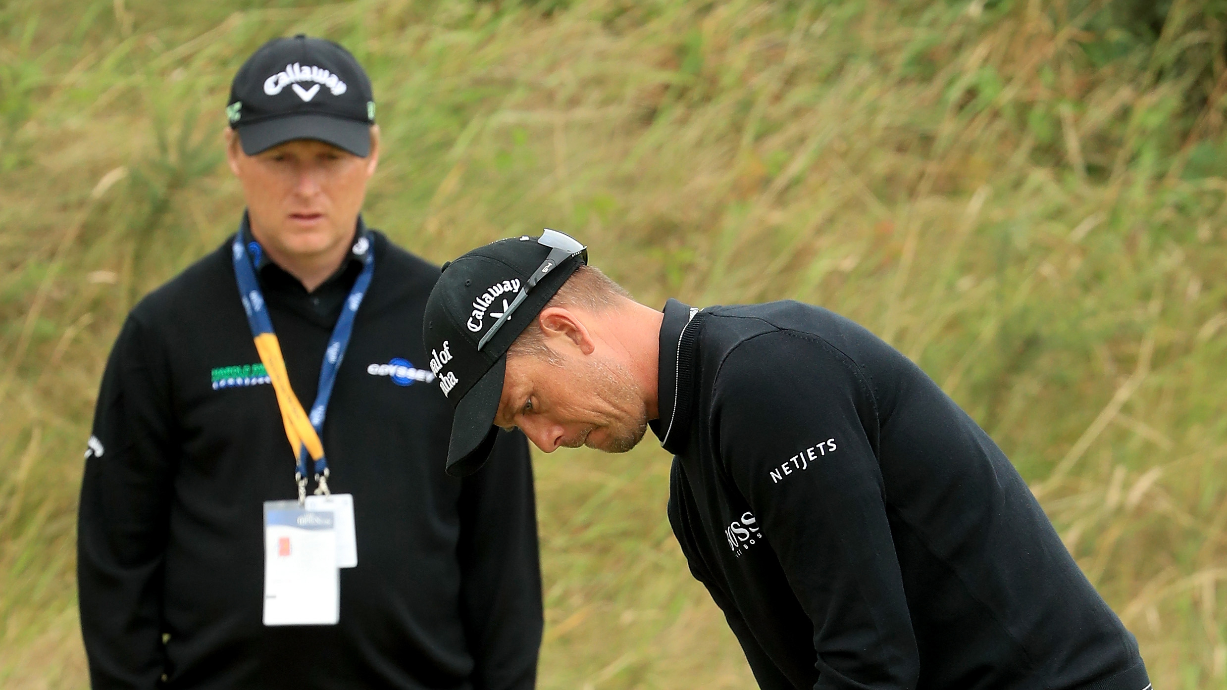 Phil Kenyon and Henrik Stenson at the 2017 Open