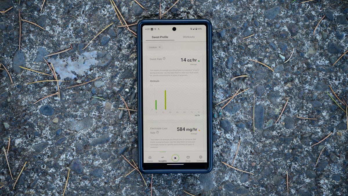 Nix Biosensor app screen on phone