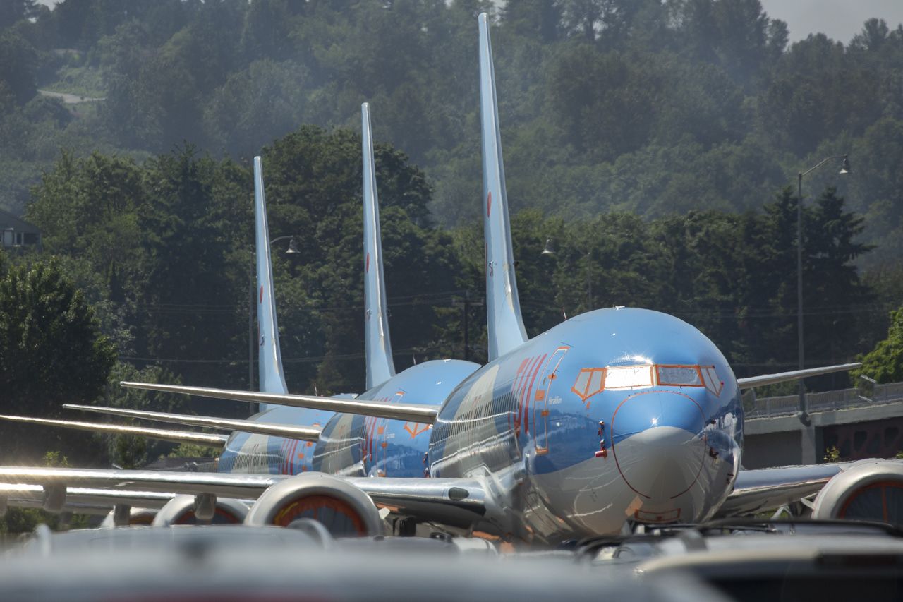 Boeing 737 MAX planes.