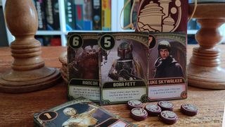 Star Wars: Jabba's Palace - A Love Letter Game cards, counters, and case