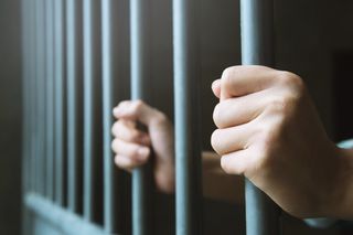 Prison bars.