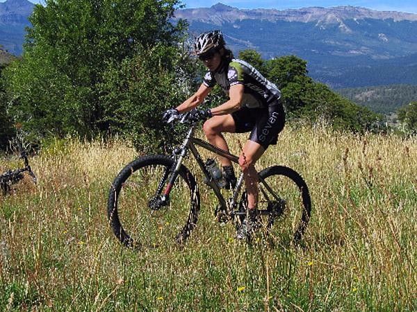 Mary explores the Andean foothills near San Martin.