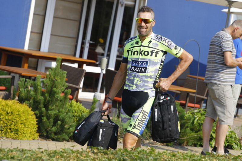 Matteo Tosatto shows off his new hair cut