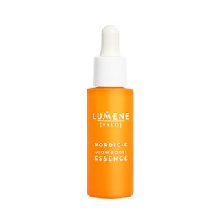 Product shot of Lumene Nordic-C [VALO] Glow Boost Essence, one of the best Vitamin C serums