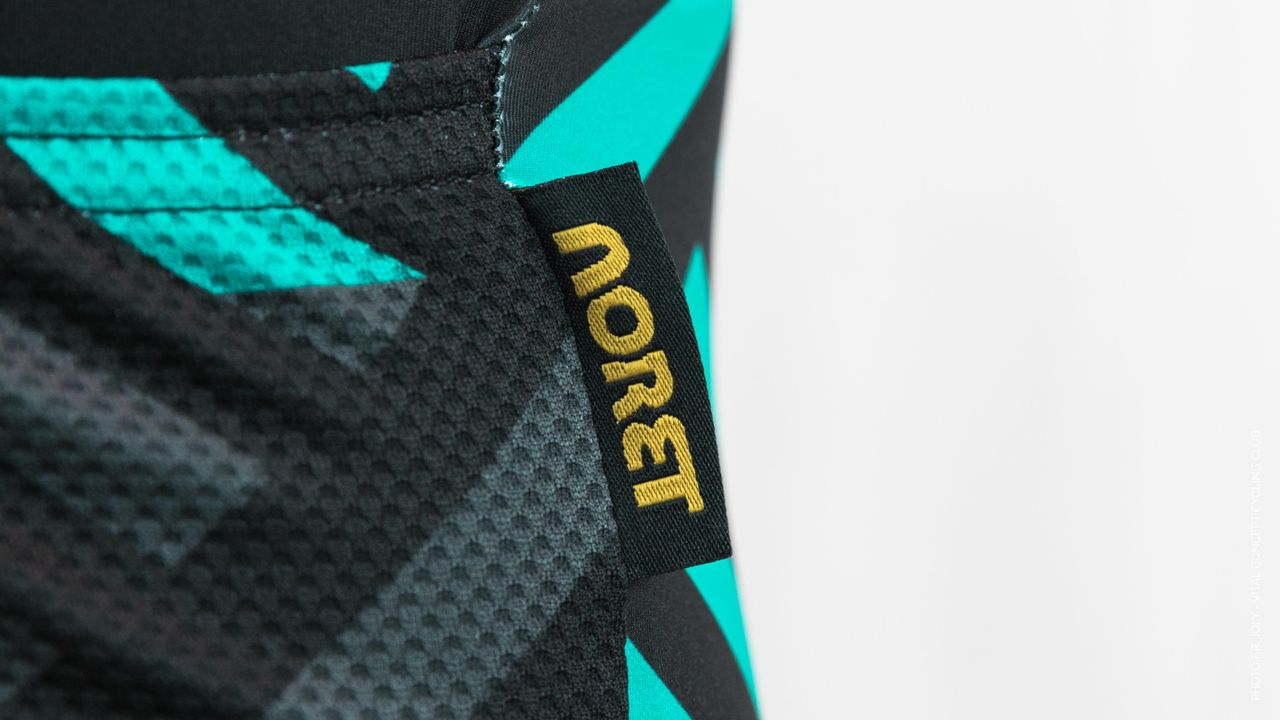 A detail from the back of the 2018 Vital Concept jersey