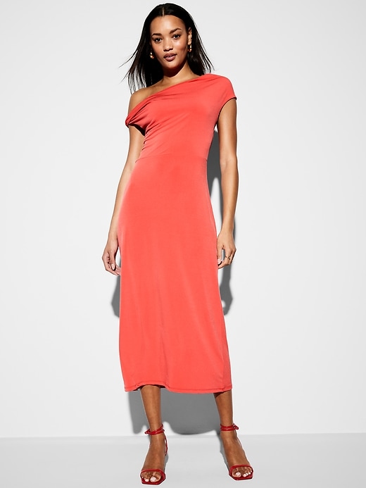 The Occasion by Old Navy One-Shoulder Midi Dress