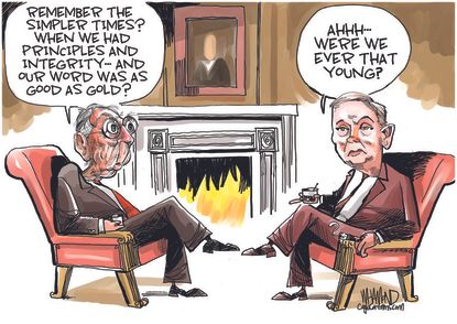 Political Cartoon U.S. McConnell Lindsey Graham SCOTUS Ginsburg