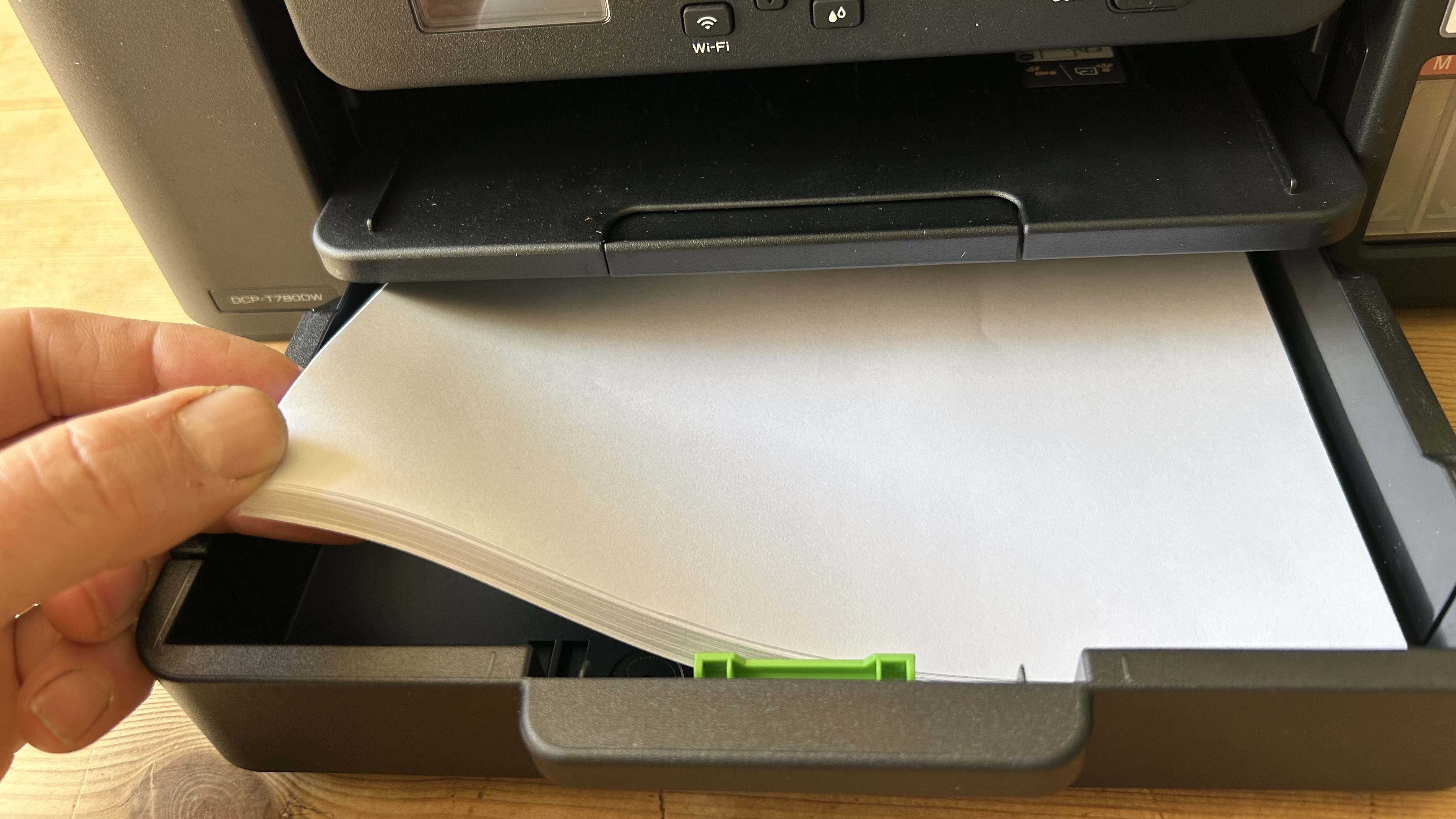 Brother DCP-T580DW ink tank printer during our review