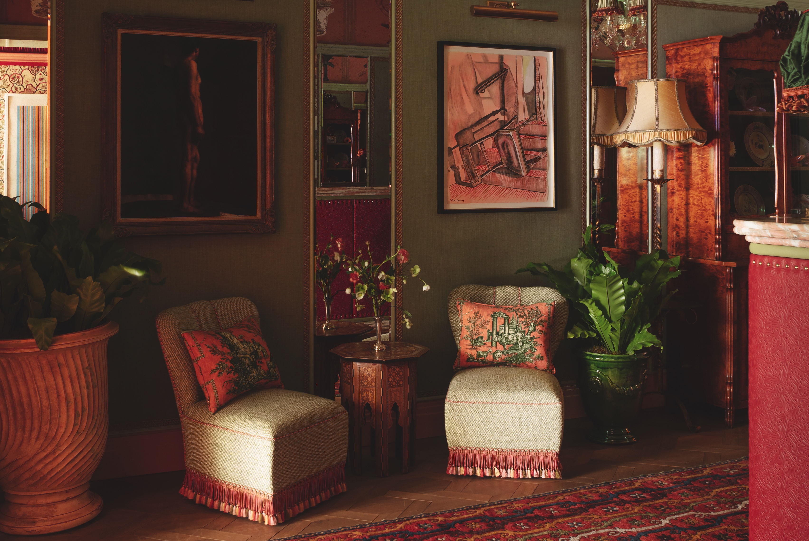 Artwork adorns the walls at the Broadwick in Soho