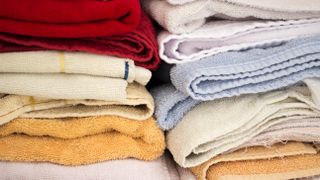 Piles of towels