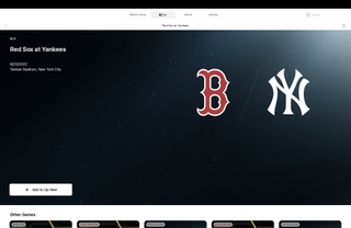 Red Sox at Yankees on the TV app