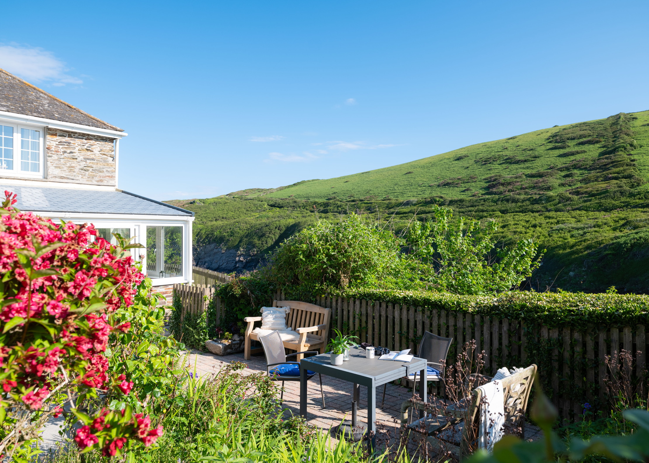 Images of the glorious cove-side home of Tregwyn in Cornwall
