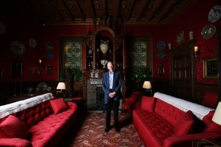 Portrait of Lord Rothschild, photographed in the Smoking Room at Waddesdon Manor, his home in Waddesdon, near Aylesbury, Buckinghamshire. Picture date: Monday August 12, 2019. Photograph by Clara Molden/Country Life Picture Library OVERS