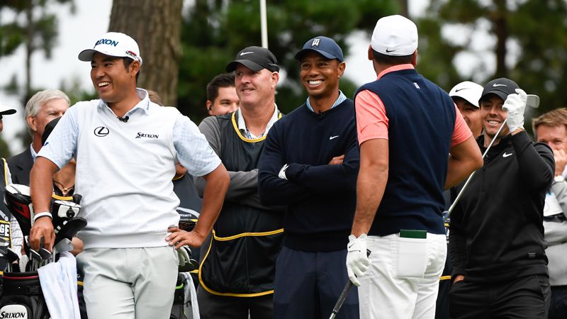 Hideki Matsuyama, TIger Woods, Jason Day, Rory McIlroy