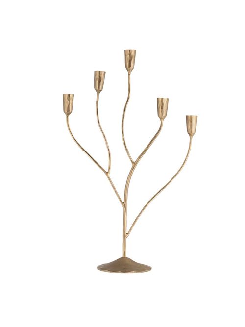 Palani Statement Candelabra in Antique Brass&nbsp;