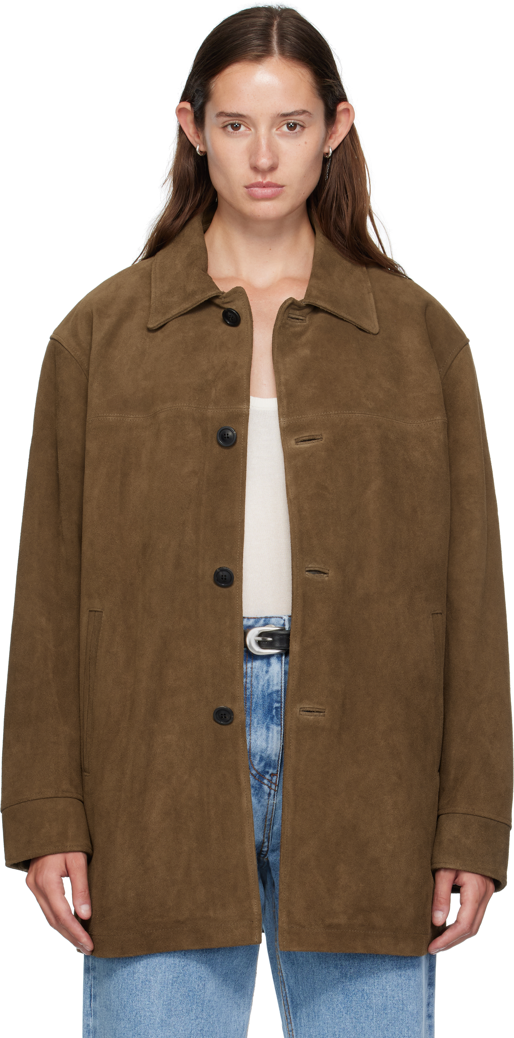 Brown Suede Car Jacket
