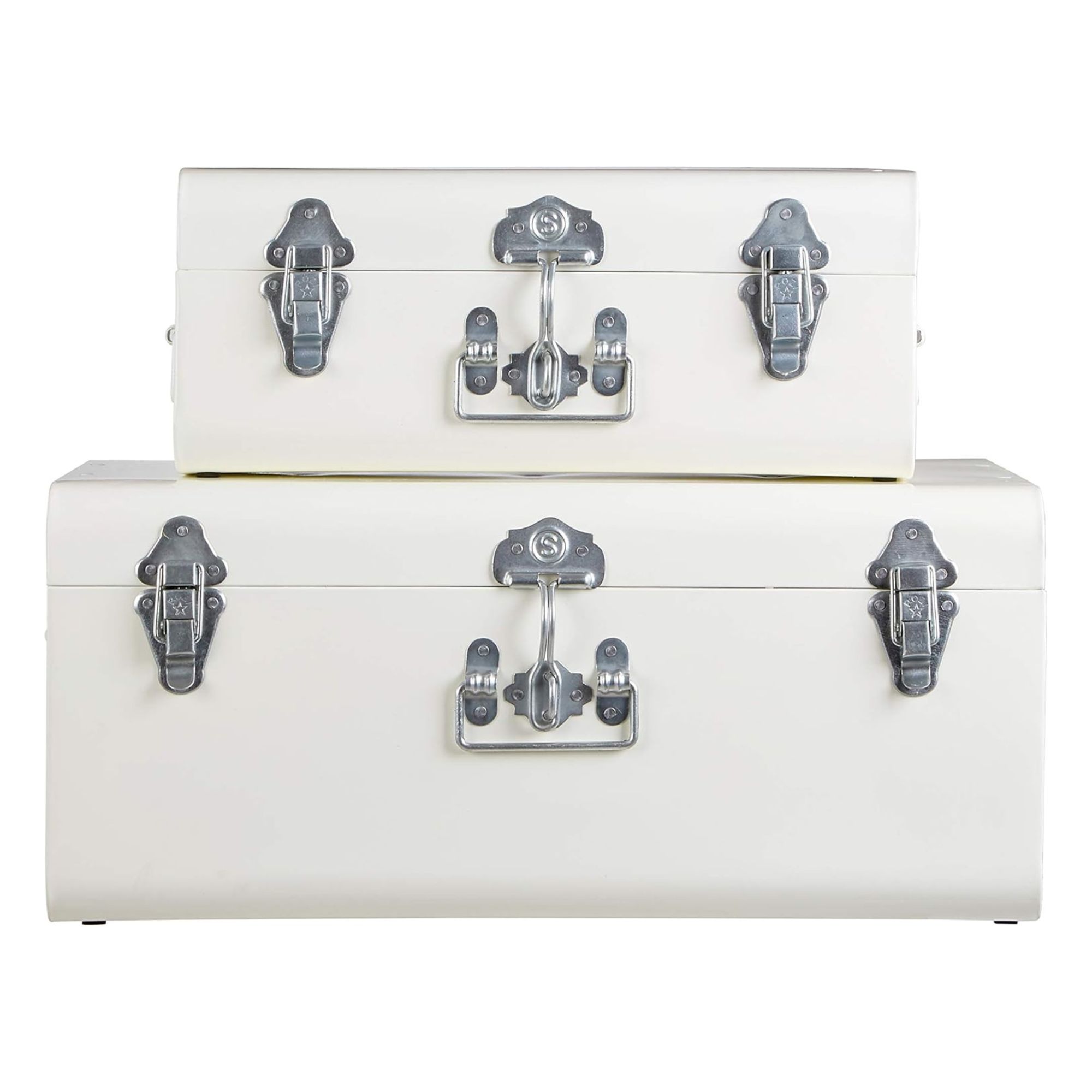Premier, Housewares Storage Trunks in Ivory, Set of 2