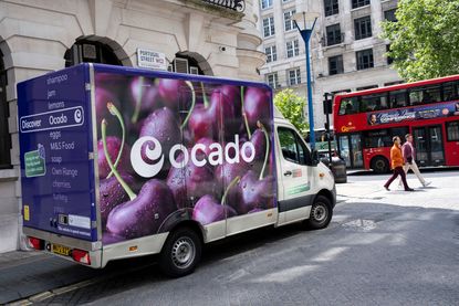 Ocado Delivery Van In London